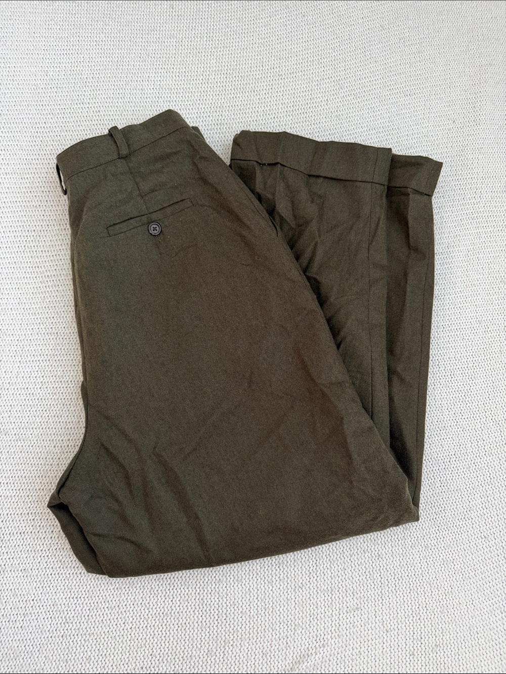 Ralph Lauren 100% Wool Trousers Green Size 10